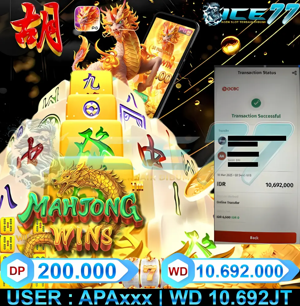 ICE77 JACKPOT RTP SLOT GACOR Rp.50.000.000.,- LUNAS