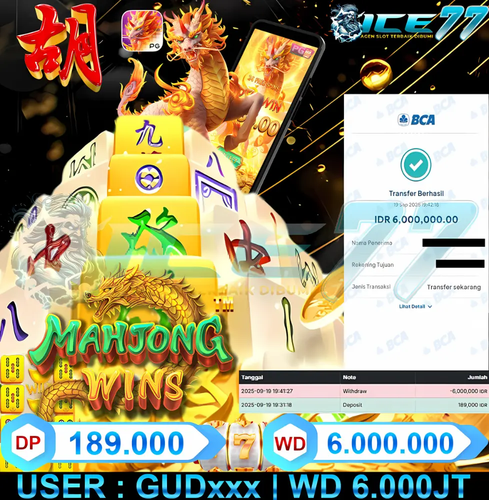 ICE77 JACKPOT RTP SLOT GACOR Rp.3.300.000.,- LUNAS
