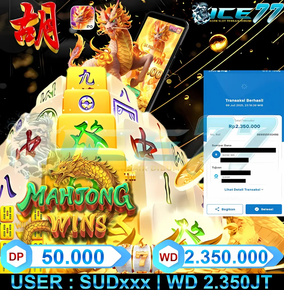 ICE77 JACKPOT RTP SLOT GACOR Rp.50.000.000.,- LUNAS